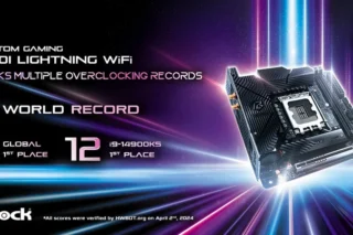 The Z790i Lightning WiFi Breaks Multiple Overclocking Records
