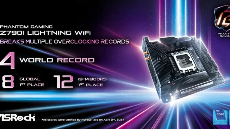The Z790i Lightning WiFi Breaks Multiple Overclocking Records