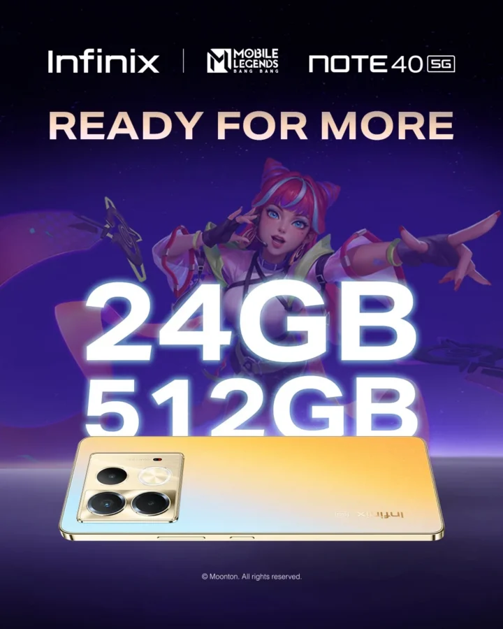 Infinix Note 40 5G MLBB