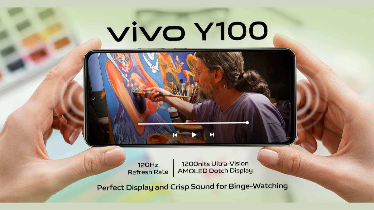 vivo Y100 Binge Watching With Vivo Y100 Display Img