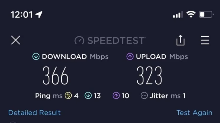 Fibr Speedtest Min