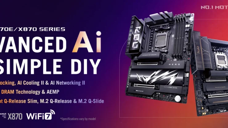 AMD X870E and X870 Motherboard Banner