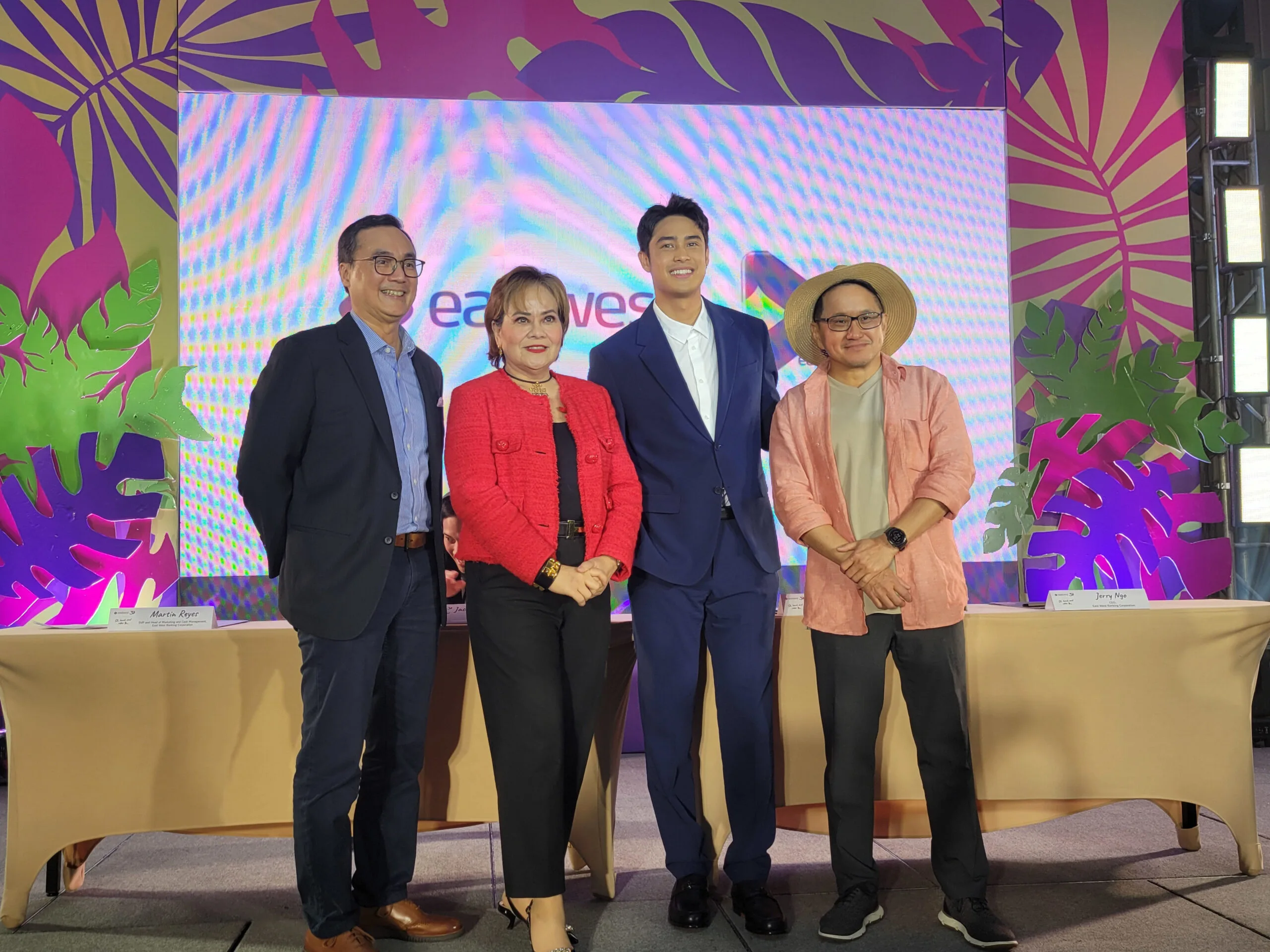 EastWest Bank's Executives with Brand Ambassador, Donny Pangilinan