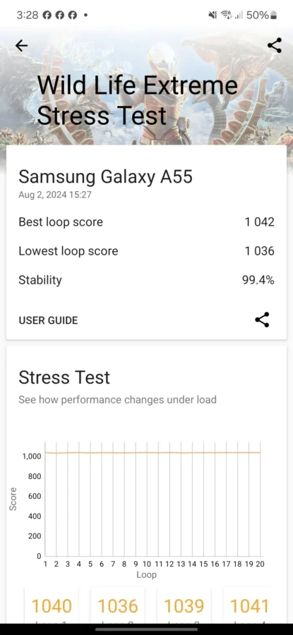 Galaxy A55 5G Screenshot 20240802 152843 3dmark