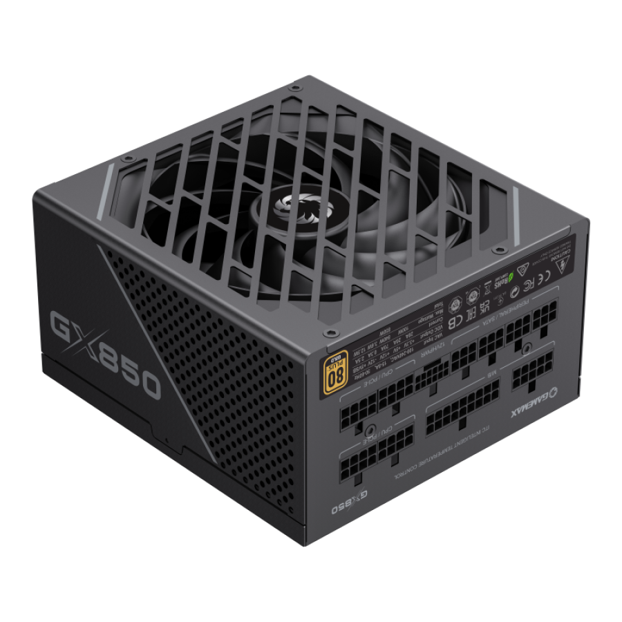 GameMax GX-850 PRO GameMax GX-850 PRO fan side up