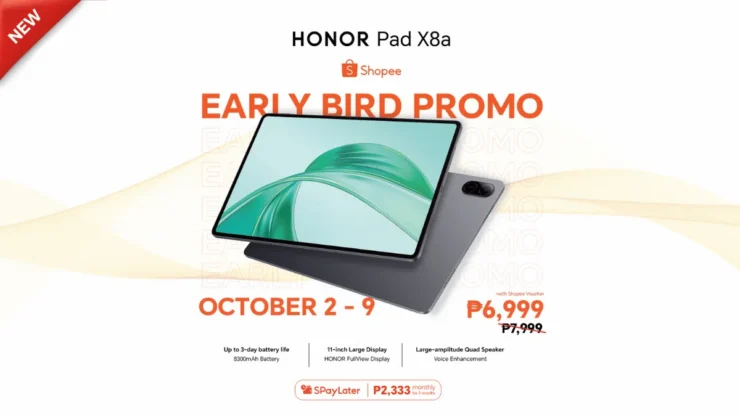 Honor Pad X8a Early Bird Promo Shopee Img