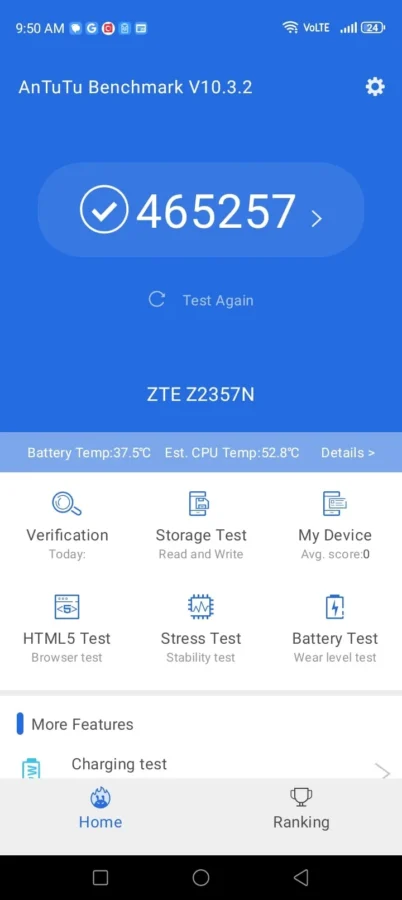 Smart Zte Blade A75 5g Antutu Benchmark Min