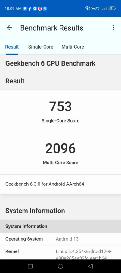 Smart Zte Blade A75 5g Geekbench Min