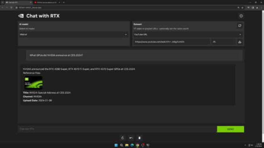 GeForce RTX Chat With Rtx Screenshot 672x378