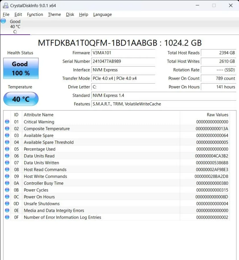 Crystaldiskmark 8.0.4 X64 [admin] 10 20 2024 10 09 25 Pm