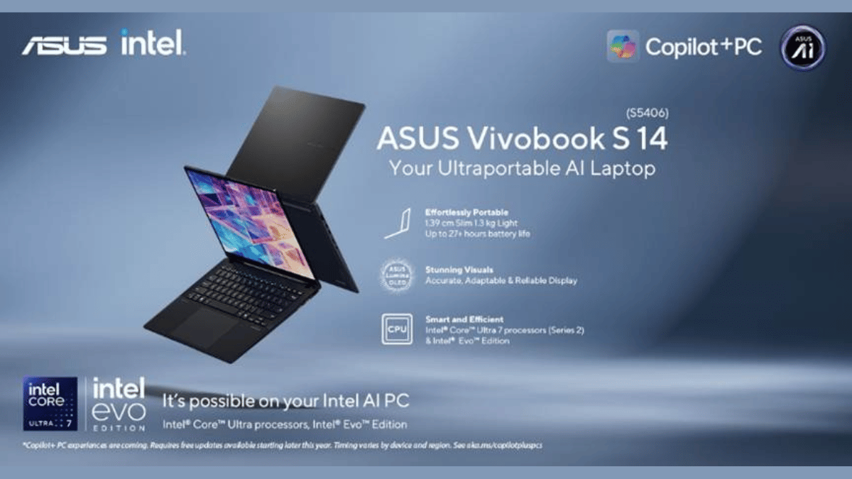 ASUS Vivobook S 14 Asus Vivobook S 14 S5406 Release Img