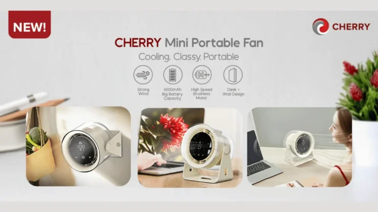 Cherry Mini Portable Fan Img