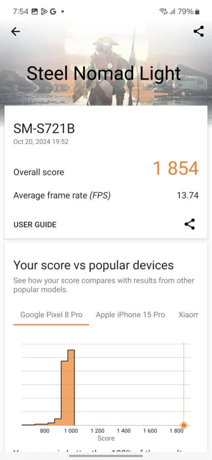 samsung galaxy s24 fe Screenshot 20241020 195447 3dmark