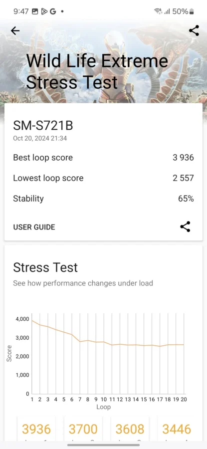 samsung galaxy s24 fe Screenshot 20241020 214714 3dmark