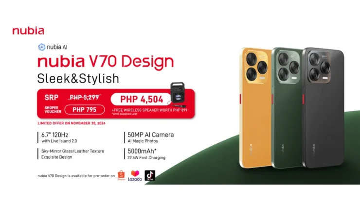 Nubia V70 Design Price Img