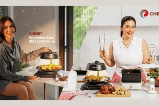 Cherry Smokeless Easy Bbq Grill Deluxe Img