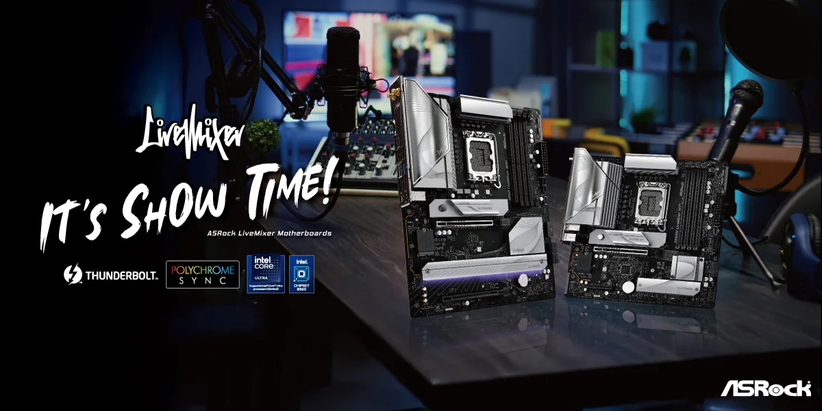 ASRock Live Mixer B860 / H810 Motherboards by Intel