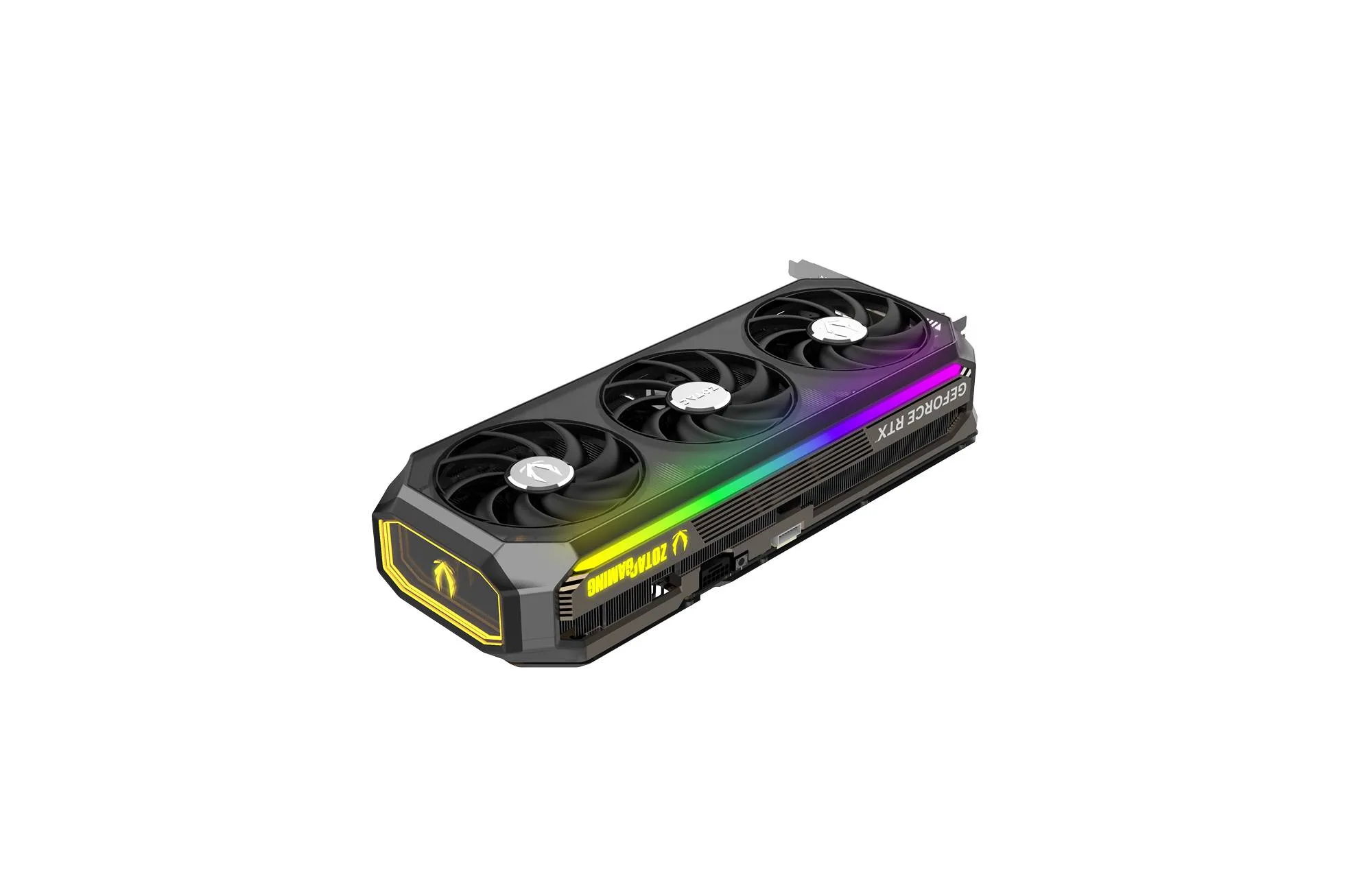 ZOTAC RTX 5080 AMP Qtr View Side