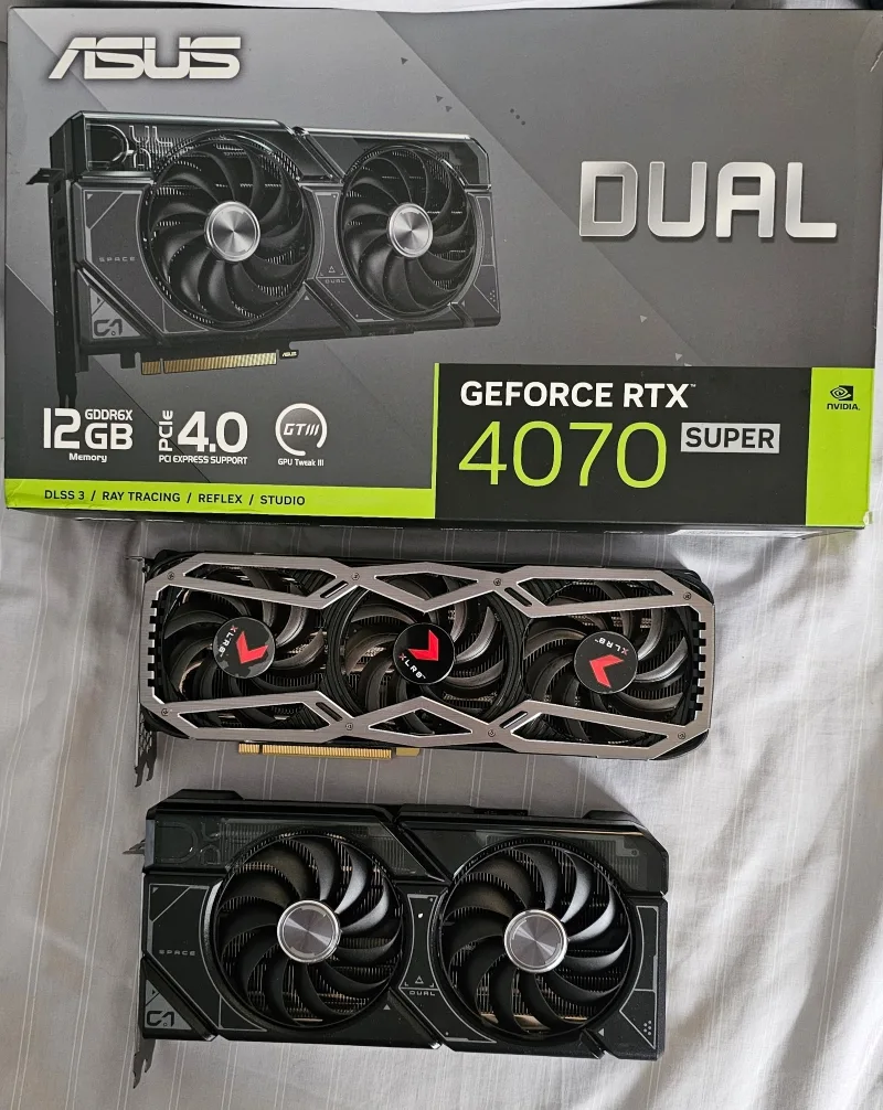 ASUS DUAL RTX 4070 Super vs RTX 3080 Fanside