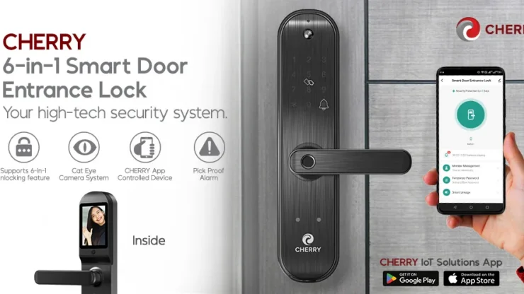 CHERRY 6-in-1 Smart Door Entrance Lock
