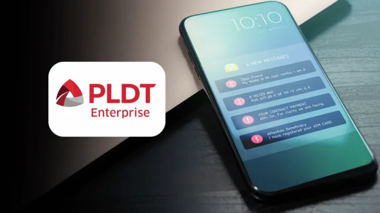 PLDT Enterprise Fraud SMS Scam img