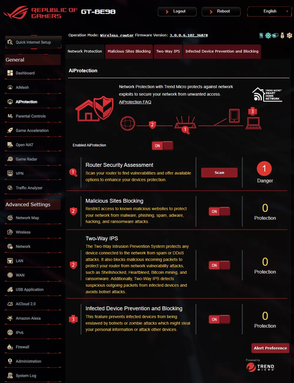 ROG Rapture GT-BE98 ROG Rapture GT-BE98