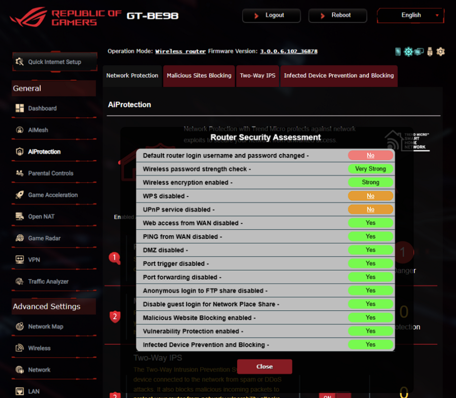 ROG Rapture GT-BE98 ROG Rapture GT-BE98