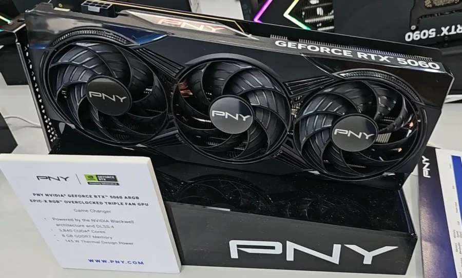 PNY Epic-X RTX 5060 8GB ARGB