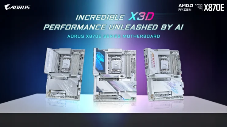 Gigabyte X3D Series Motherboards Banner