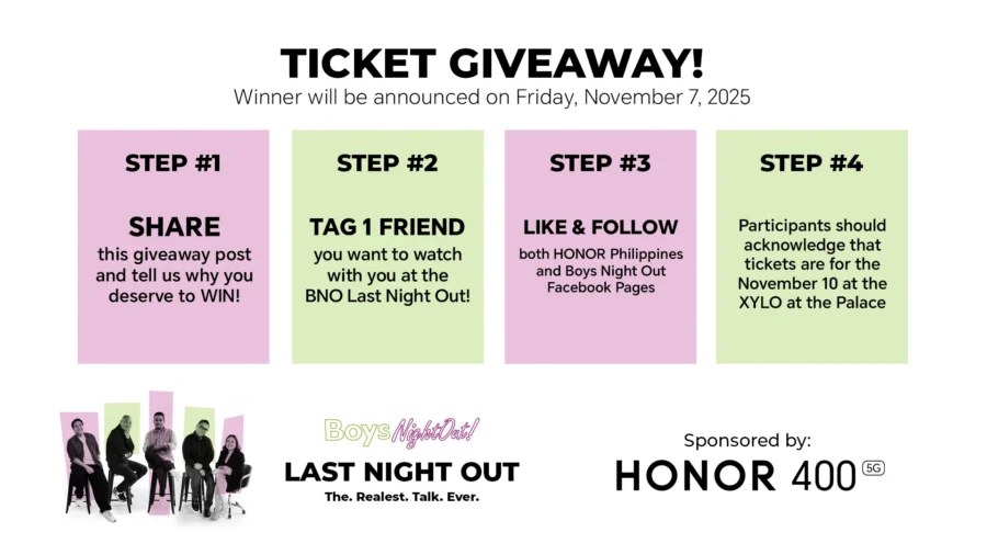 Boys Night Out HONOR 400 Ticket Giveaway