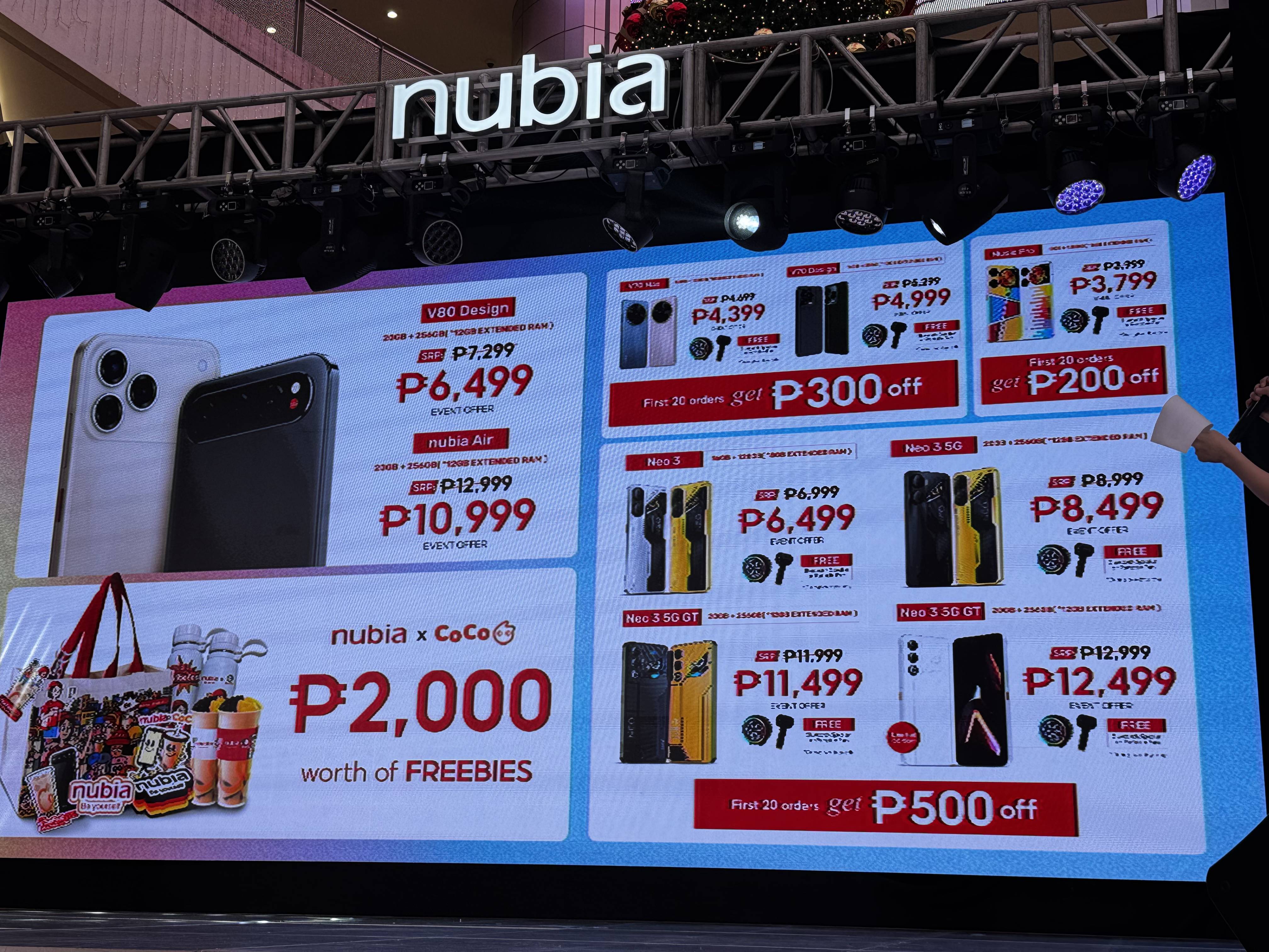 nubia V80 Design