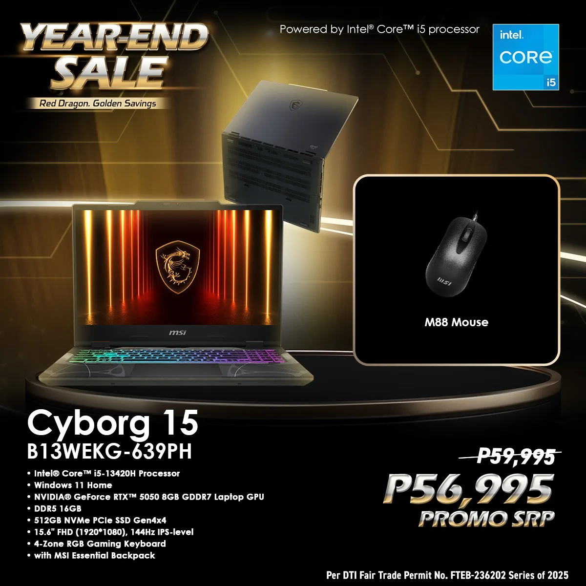 MSI Year End Sale Cyborg 15