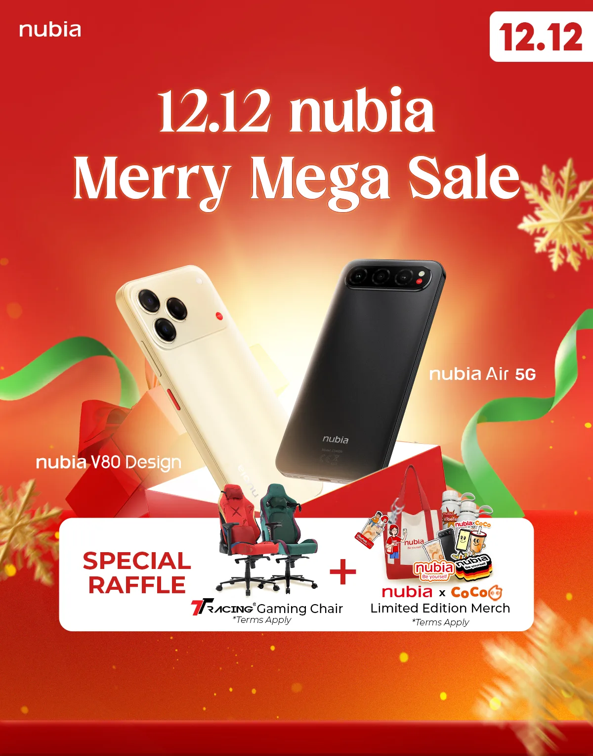 12.12 nubia merry mega sale