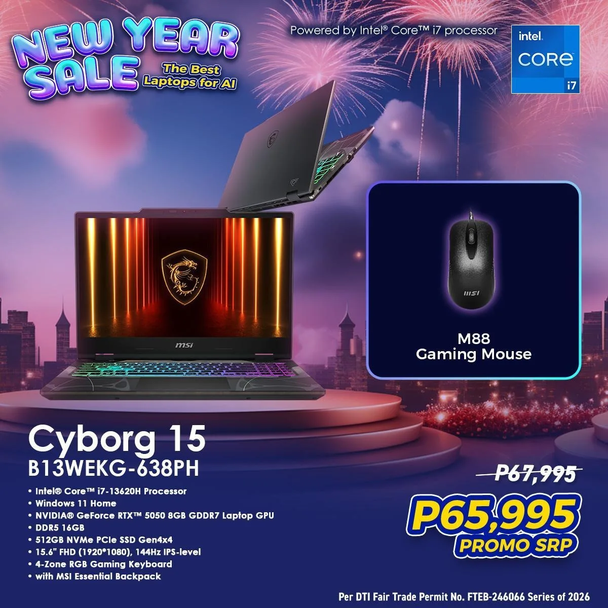 MSI Cyborg 15 New Year Sale