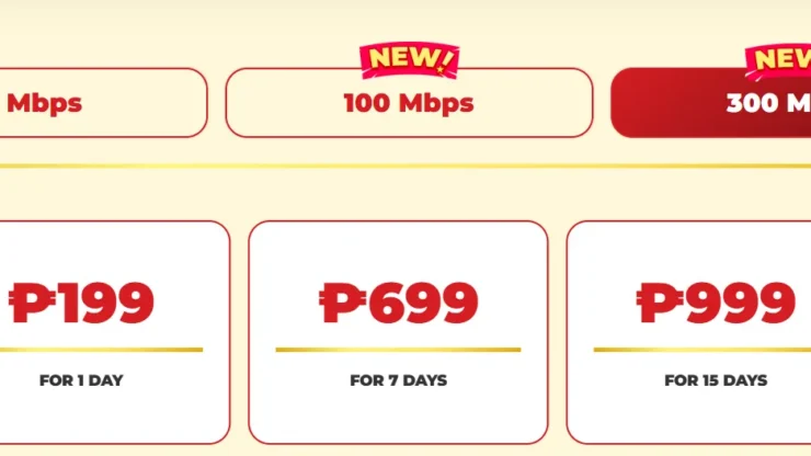PLDT Home Fiber Prepaid 300 Mbps