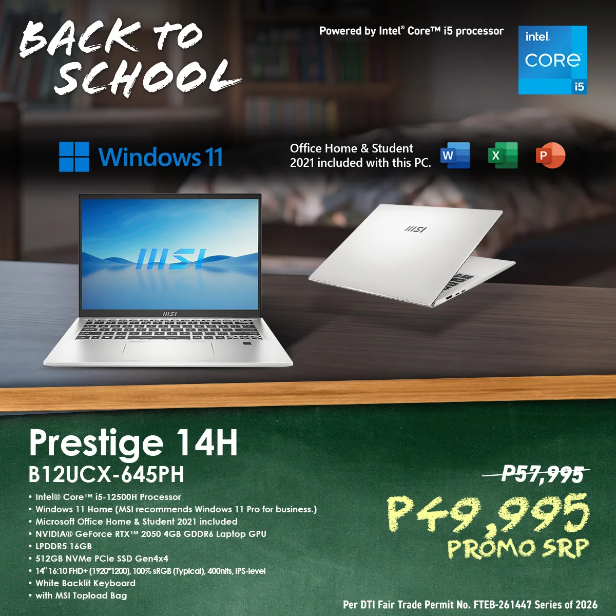 MSI Back-to-School MSI Back-to-School