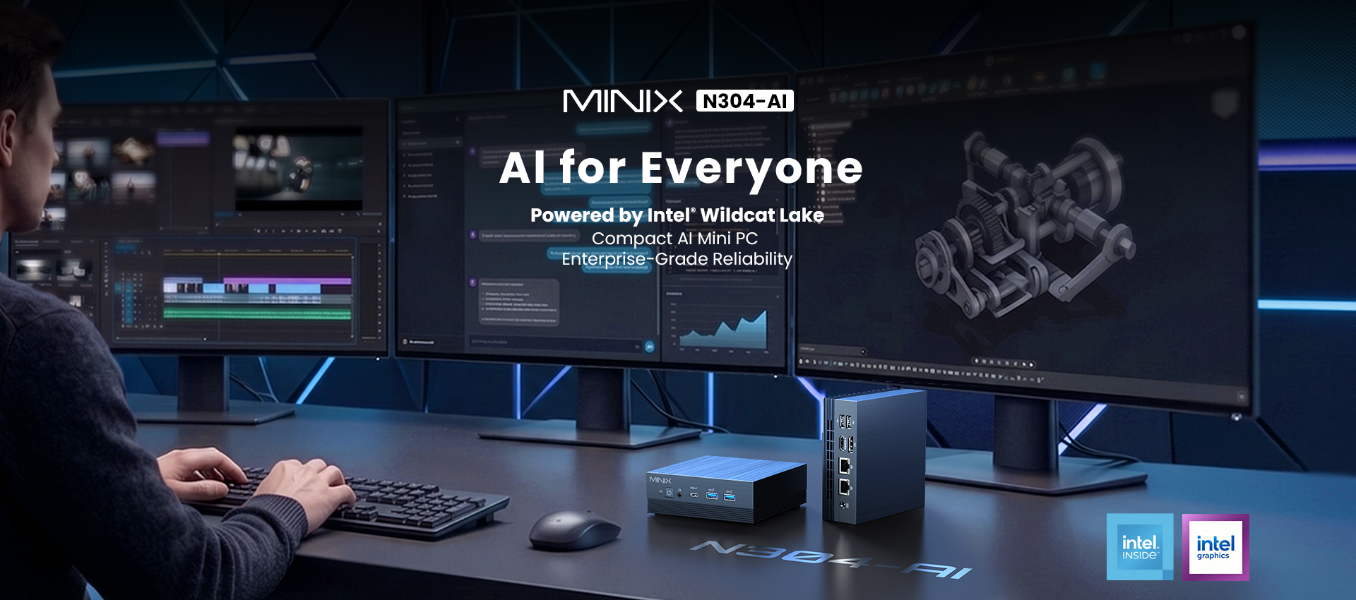 MINIX Launches the N304-AI Mini PC: 24 TOPS AI Performance Powered by Intel® Wildcat Lake
