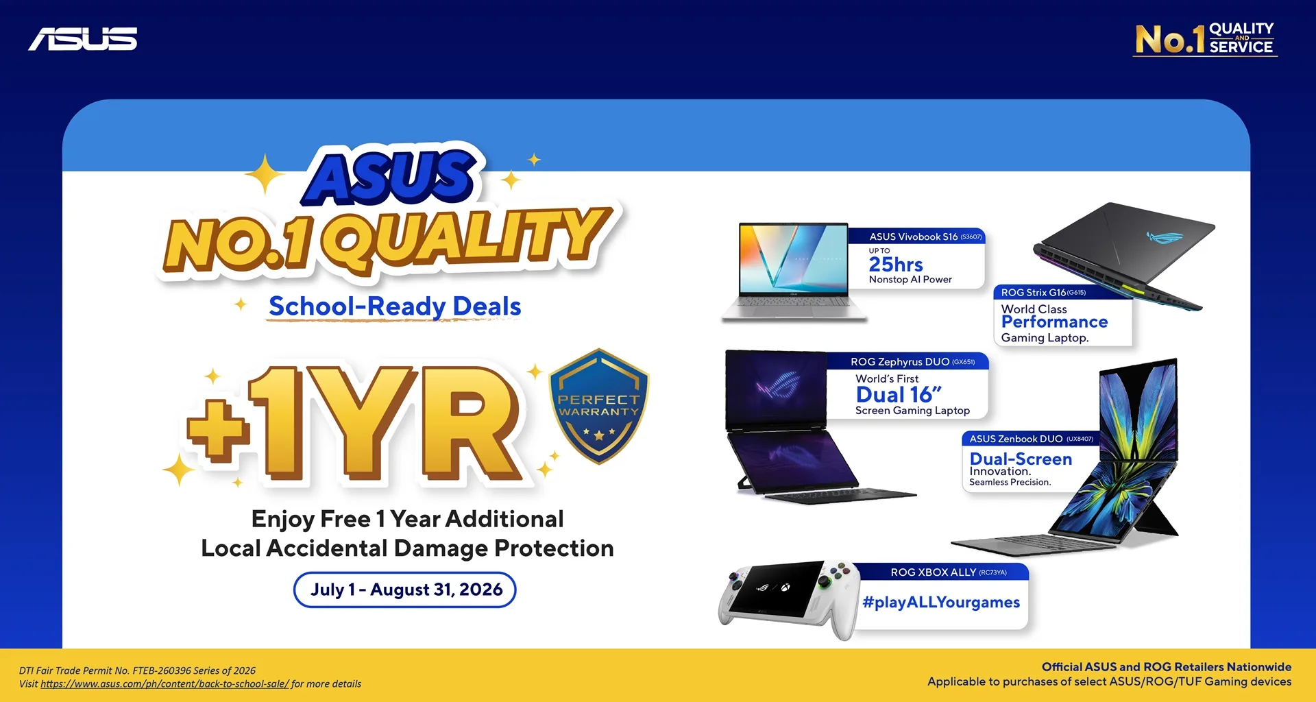 ASUS No. 1 Quality