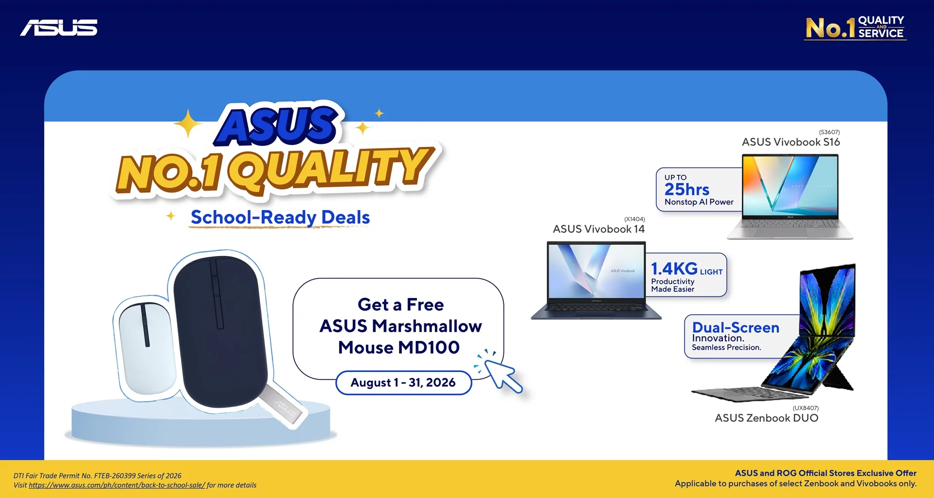 ASUS No. 1 Quality