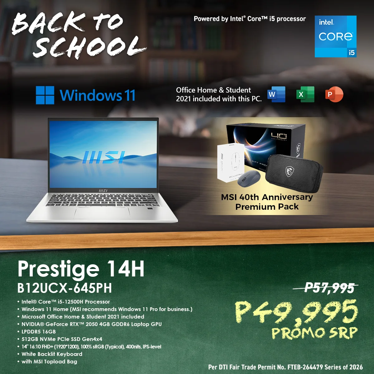 MSI Back to School 2026