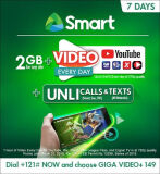 SMART Giga Video Offers Lots of Mobile Data and Videos + Unli Calls and Texts